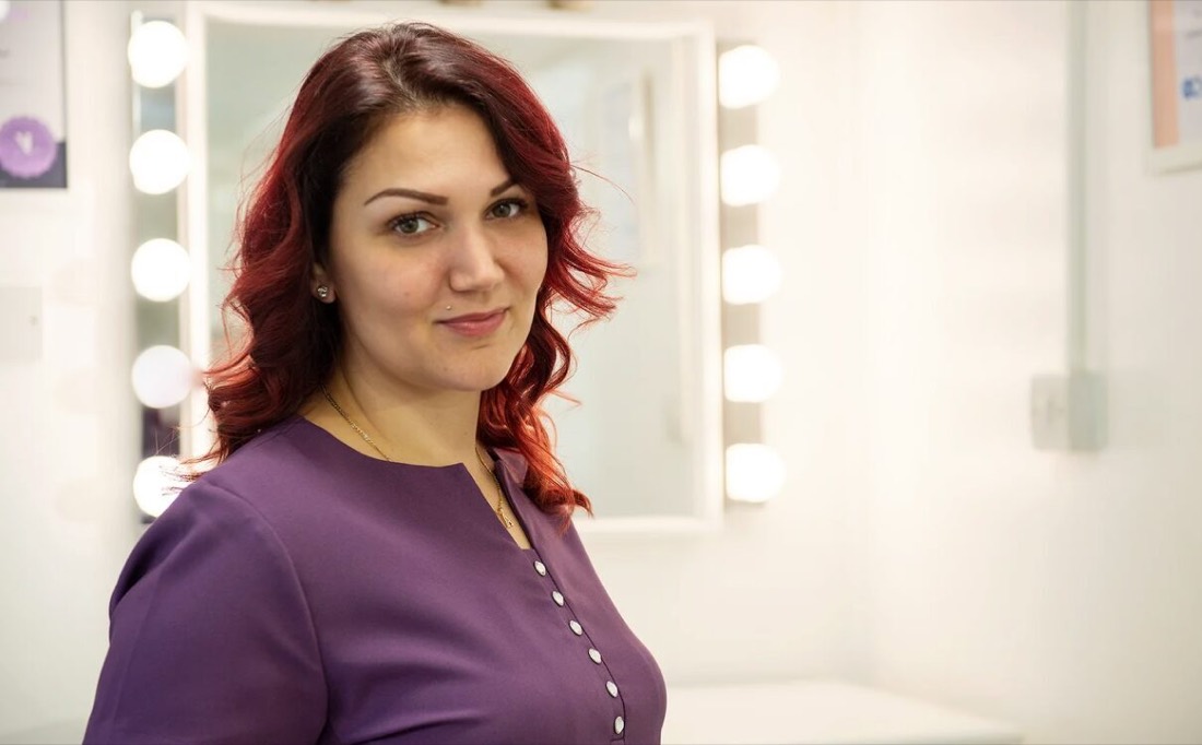 Teodora Stoyanova in the treatment room at Teddy's Beauty & Aesthetics